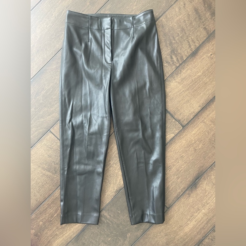 Ann Taylor Faux Leather Slim Pant New